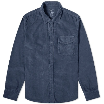 Shop Save Khaki Corduroy Overshirt In Blue