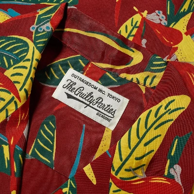 Wacko Maria Burgundy Type 1 Hawaiian Shirt | ModeSens