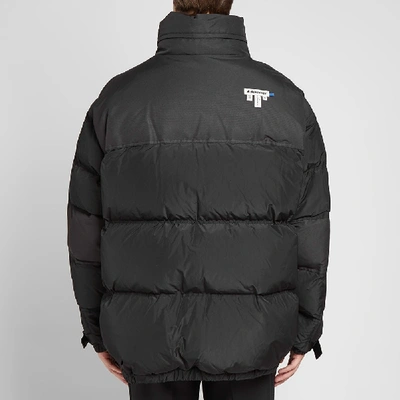 Shop Ader Error Oversized Down Jacket In Black