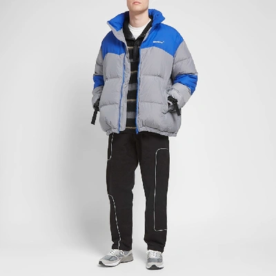 Shop Ader Error Oversized Down Jacket In Grey