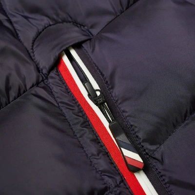 Shop Moncler Grenoble Arnensee Tricolore Zip Down Ski Jacket In Blue