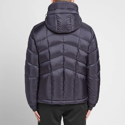 Shop Moncler Grenoble Arnensee Tricolore Zip Down Ski Jacket In Blue