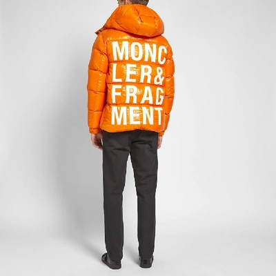Moncler Genius 7 Moncler Fragment Hanriot Quilted Nylon Hooded Down Jacket  In Orange | ModeSens