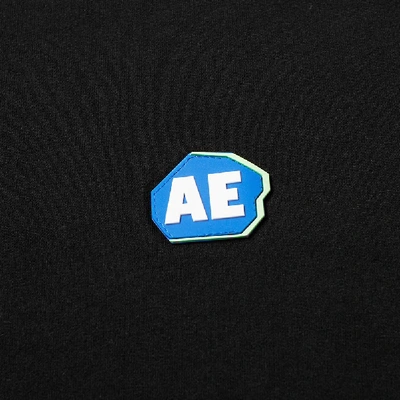 Shop Ader Error Long Sleeve Ae Logo Tee In Black