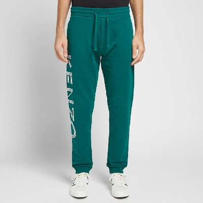 Shop Kenzo Paris Logo Sweat Pant In Green