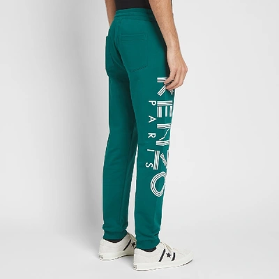 Shop Kenzo Paris Logo Sweat Pant In Green