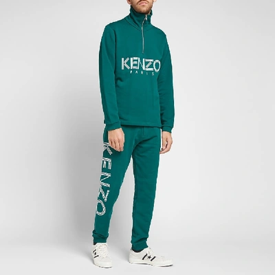 Shop Kenzo Paris Logo Sweat Pant In Green