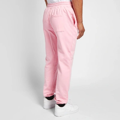 Shop Pleasures Harvard Embroidered Sweat Pant In Pink