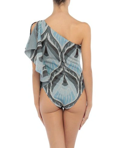 Shop Circus Hotel One-piece Swimsuits In Sky Blue