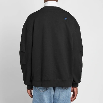 Shop Ader Error Ae Logo Crew Sweat In Black