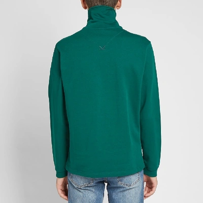 Shop Kenzo Sport Half-zip Sweat In Green