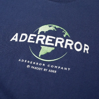 Shop Ader Error Universal Logo Crew Sweat In Blue