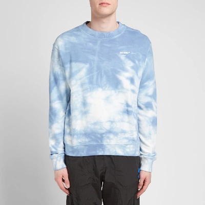 Shop Off-white End. X  "chemical Wash" Crew Sweat In Blue