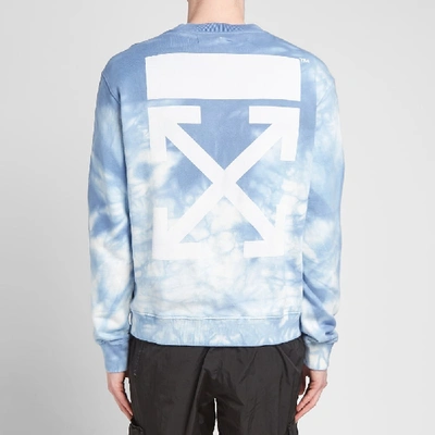 Shop Off-white End. X  "chemical Wash" Crew Sweat In Blue