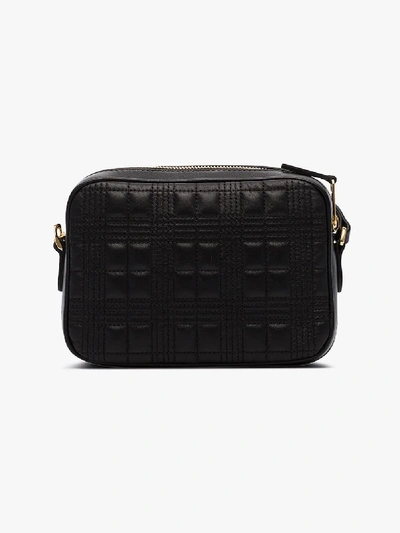 Shop Burberry Black Jessie Quilted Leather Cross Body Bag