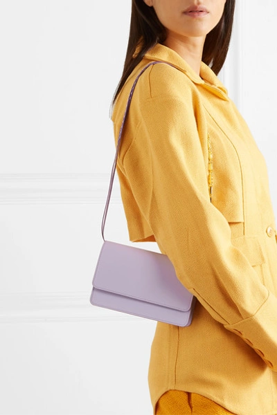 Jacquemus Le Sac Riviera Leather Shoulder Bag In Purple | ModeSens