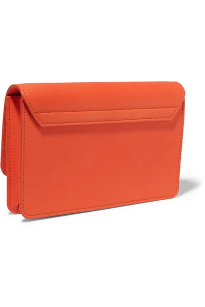 Shop Jacquemus Le Riviera Leather Shoulder Bag In Orange
