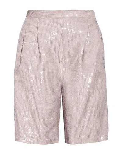 Shop Tibi Shorts & Bermuda In Pale Pink