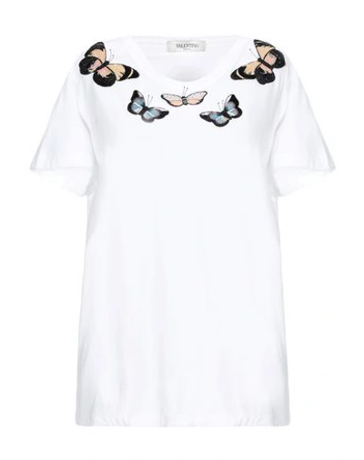 Shop Valentino T-shirt In White