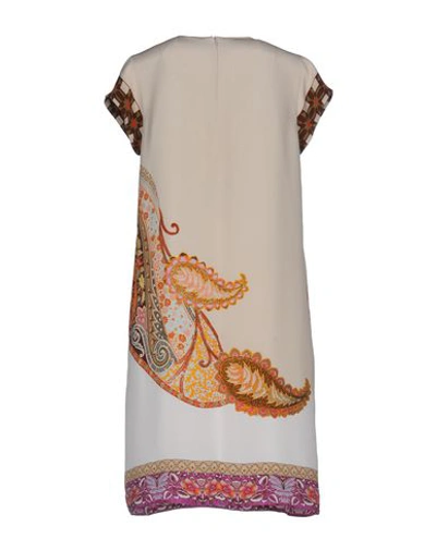 Shop Etro Short Dress In Ivory
