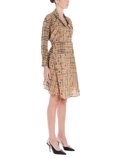 Shop Burberry Dress In Multicolor