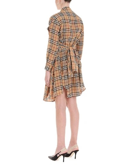 Shop Burberry Dress In Multicolor