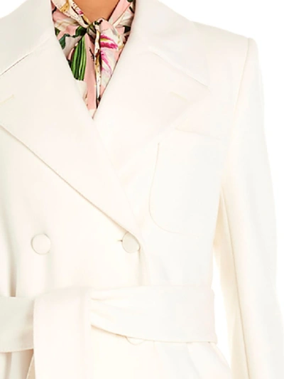 Shop Dolce & Gabbana Coat In White