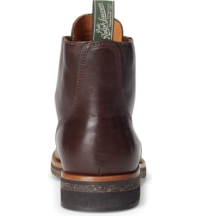 Polo Ralph Lauren Rl Army Boot In Polo Brown Leather | ModeSens