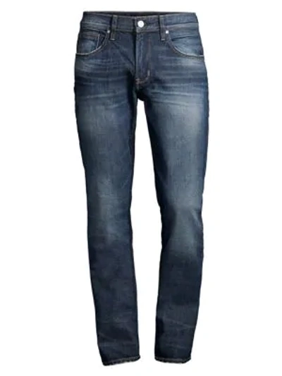Shop Hudson Blake Slim-fit Straight Jeans In Turn Over