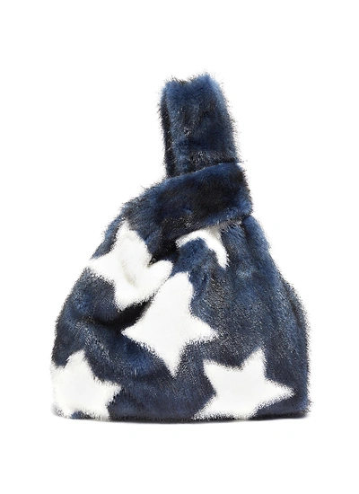 Shop Simonetta Ravizza 'furrissima Etoile' Star Print Mink Fur Sac Bag