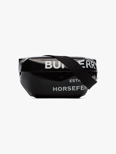 Shop Burberry Black Graphic Sonny Belt Bag