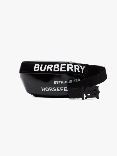 Shop Burberry Black Graphic Sonny Belt Bag
