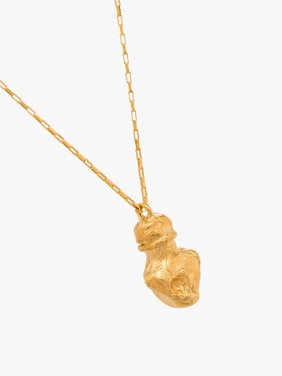 Shop Alighieri Gold-plated The Tuscan Wanderer Necklace