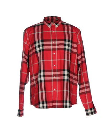 Shop Burberry Shirt In Red