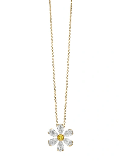 Shop Sophie Bille Brahe Canary Marguerite Necklace In Gold