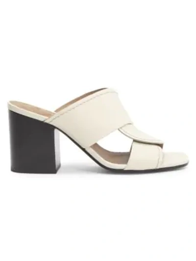 Shop Chloé Women's Candice Leather Mules In Sand