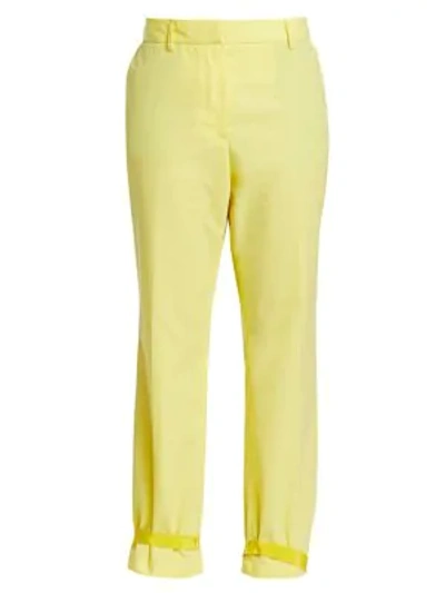 Shop Artica Arbox Grosgrain Trousers In Limelight