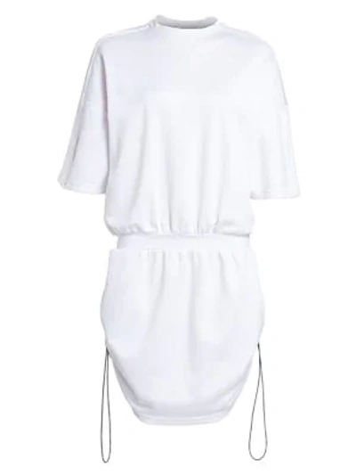 Shop Artica Arbox Drawcord Sweatshirt Dress In Optical White