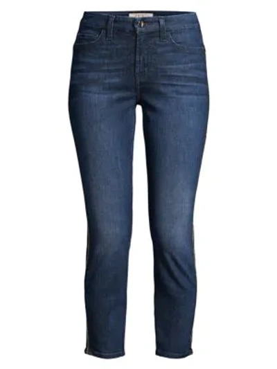 Shop Jen7 By 7 For All Mankind Mid-rise Stretch Ankle Skinny Jeans In Night Time Hudson