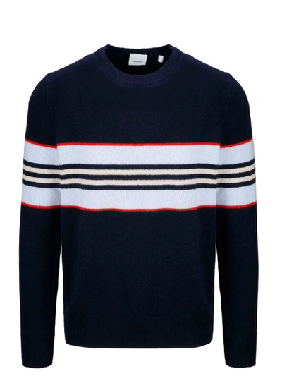 Shop Burberry Sweater In Blue