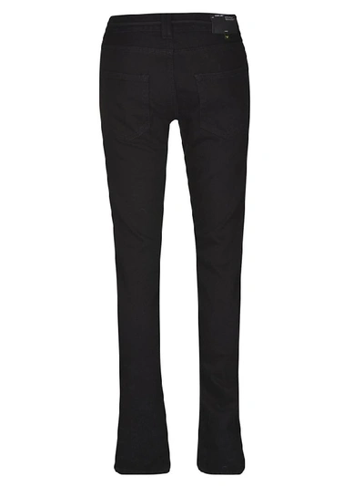 Shop Off-white Drawstring Detail Jeans In Black