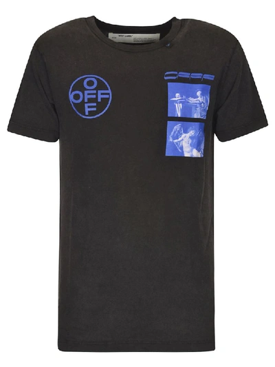 Shop Off-white Hardcore T-shirt In Black/blue