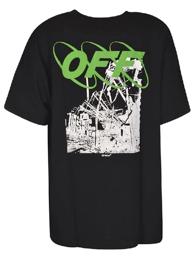 Shop Off-white Ruined Factory Oversized T-shirt In Black/white