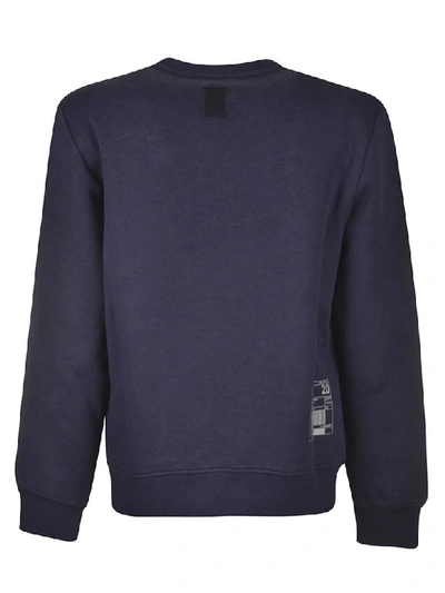 Shop Fay Round Neck Sweatshirt In Blue