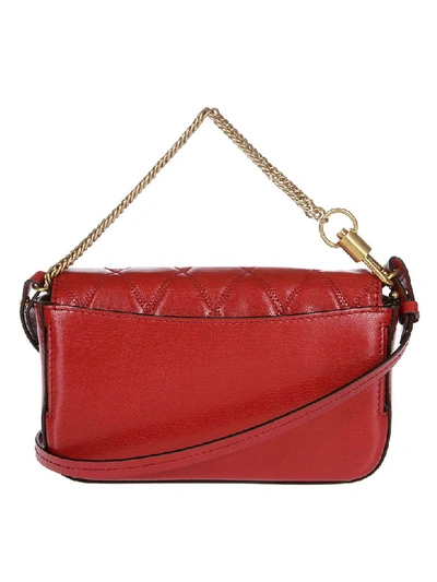 Shop Givenchy Mini Pocket Bag In Vermillon