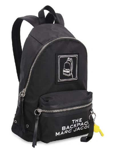 Shop Marc Jacobs Embroidered Patch Nylon Backpack In Black