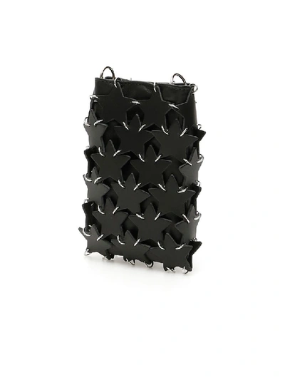 Shop Paco Rabanne Leather Iconic 1969 Star Mini Bag In Black (black)