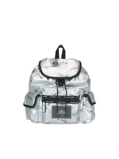 Shop Marc Jacobs Backpack In Silver