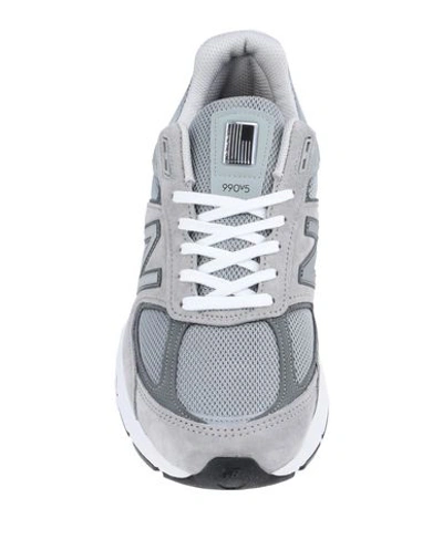 New Balance Gray Made In Usa 990v4 Core Sneakers In Grey
