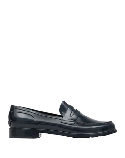 Shop Hunter Loafers In Dark Blue